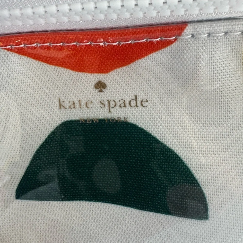 Kate Spade Colorful fruit design coolerTote Bag w/ plastic coating,zipper,straps